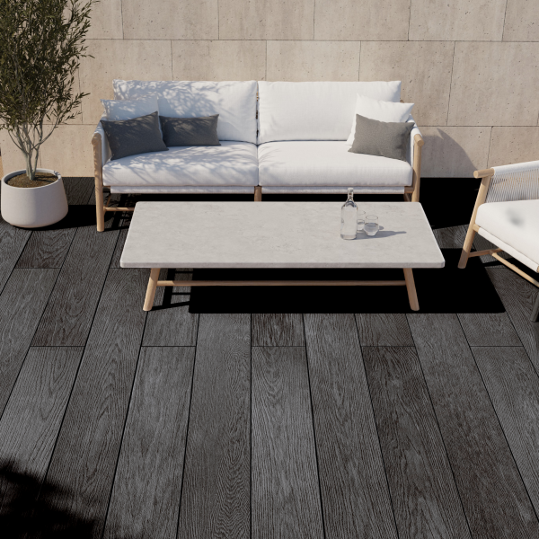 NewDeck Vlonderplank Charcoal Black 244×20x2.8cm